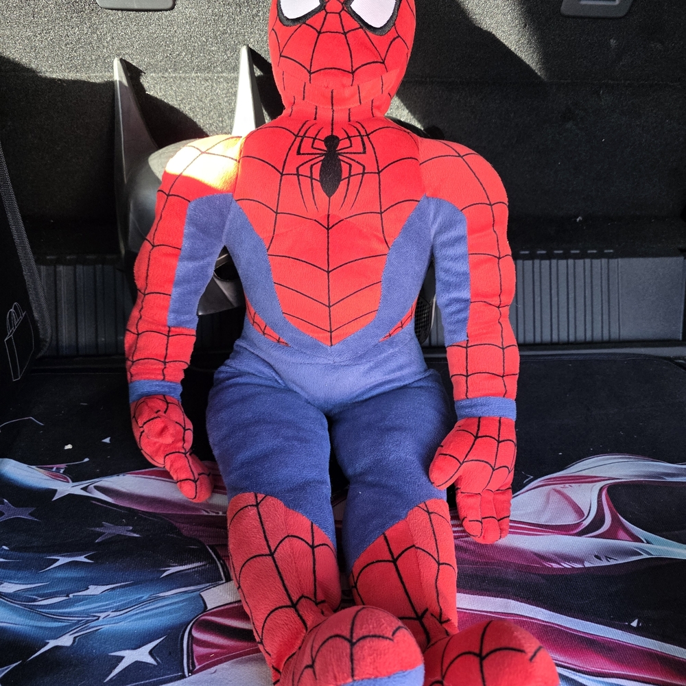 Kids Plush Superhero Doll - Red and Blue